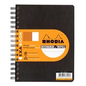 Recharge Rhodia ExaBook - A5 + Zwart à carreaux
