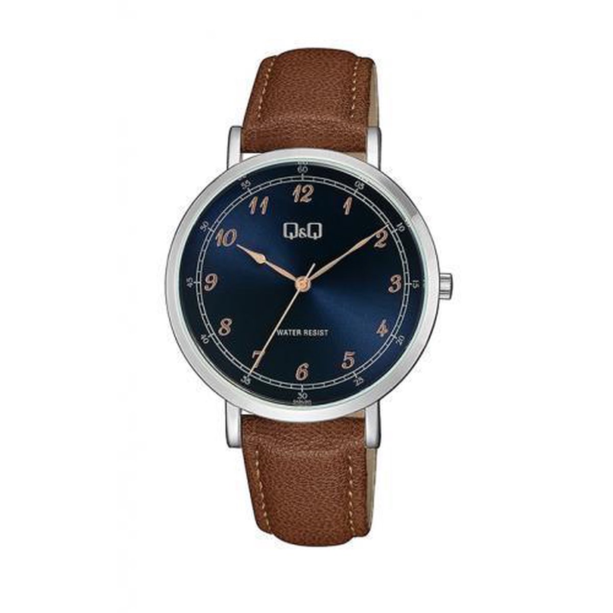 QQ heren horloge met donkerblauwe wijzerplaat QA20J305