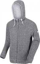 Mannen Laszlo Middelzware fleece met volledige ritssluiting en capuchon Outdoortrui grijs