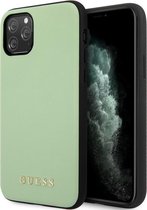 Guess PU Leather Hard Case - Apple iPhone 11 Pro (5.8") - Groen