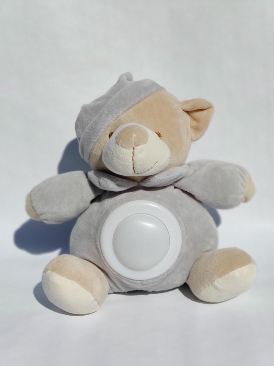 beer knuffel - nachtlampje kinderen - Led - batterij - multi color - baby  safe 24x25cm | bol.com