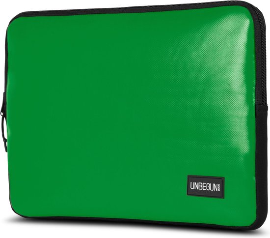 MacBook Air 13 inch hoes van gerecycled materiaal (duurzaam) - Groene laptop sleeve/case voor MacBook Air M5 (2026)