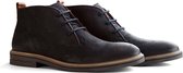 Travelin Newburgh - Halfhoge leren veterschoenen - Donkerblauw leer - Maat 43