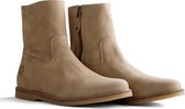 Travelin Marseille Nubuck - Dames leren enkellaarzen - Taupe - Maat 36