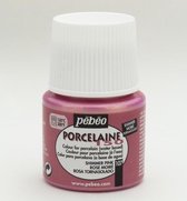 Porseleinverf - 107 Shimmer Pink - Pebeo - 45ml