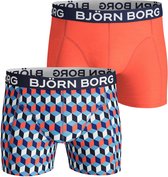 Björn Borg Heren Onderbroek 2-Pack SHORTS SAMMY BB GEO TILE - Wit - Maat XXL