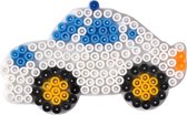 Hama midi AUTO / VOERTUIG strijkkralen vormpje / figuur / grondplaat voor normale strijkparels (strijkkralenbordje / legbordje vervoer car taxi, creatief kralen cadeau voor kinderen!)!