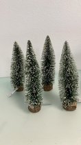 Decoratieve kerstbomen - 4 stuks