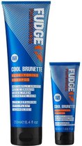 Fudge Professional - Cool Brunette Toning Conditioner 250 ML & Cool Brunette Shampoo 50 ml