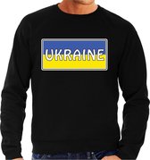 Oekraine / Ukraine landen sweater zwart heren XL