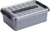 Sunware Q-Line opbergboxen/opbergdozen 4 liter 30 x 20 x 10 cm kunststof - Praktische opslagboxen - Opbergbakken