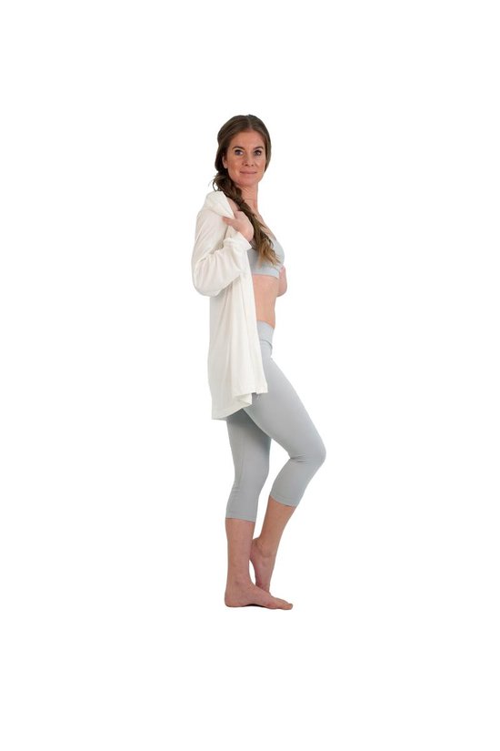 Sport Broek Capri-Yoga broek-gym-fitness-Licht grijs - Extra Small — afbeelding 3
