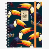 Legami notitieboek - spiraal - A4 formaat - 3in1 - lijn+ruit+dotted - studieschrift - TOUCANS