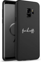 iMoshion Design voor de Samsung Galaxy S9 hoesje - Fuck Off - Zwart