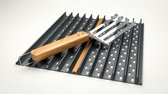 GRATE4BBQ, 47x31cm, Non-stick Aluminium Grill rooster met thermometer