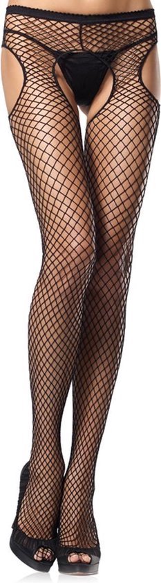 Visnet Panty Zwart met Diamanten Kopen