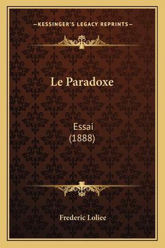 Le Paradoxe