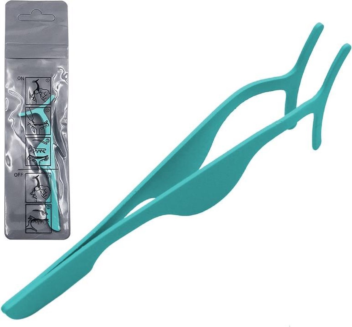 Goedkoopste Wimperpincet - Pincet voor Nepwimpers - Valse Wimpers - Tweezer - Lichtblauw