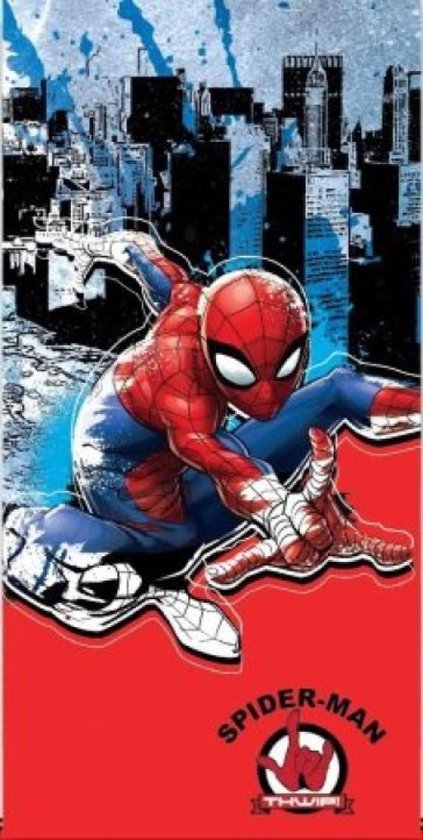 SPIDERMAN strandlaken / badlaken - 70 x 137 cm. - Spider-Man handdoek - Fast dry / sneldrogend