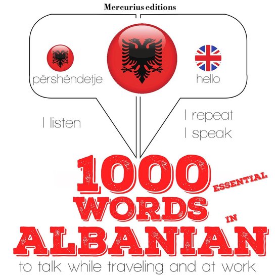 1000 essential words in Albanian - cover