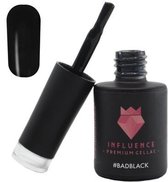 #BADBLACK - Influence Gellac - Zwarte gellak - Gellak zwart UV - UV Gellak - Gel nagellak - Gellac - Kado vrouw - Valentijns cadeau - Kado voor haar - 10 ml