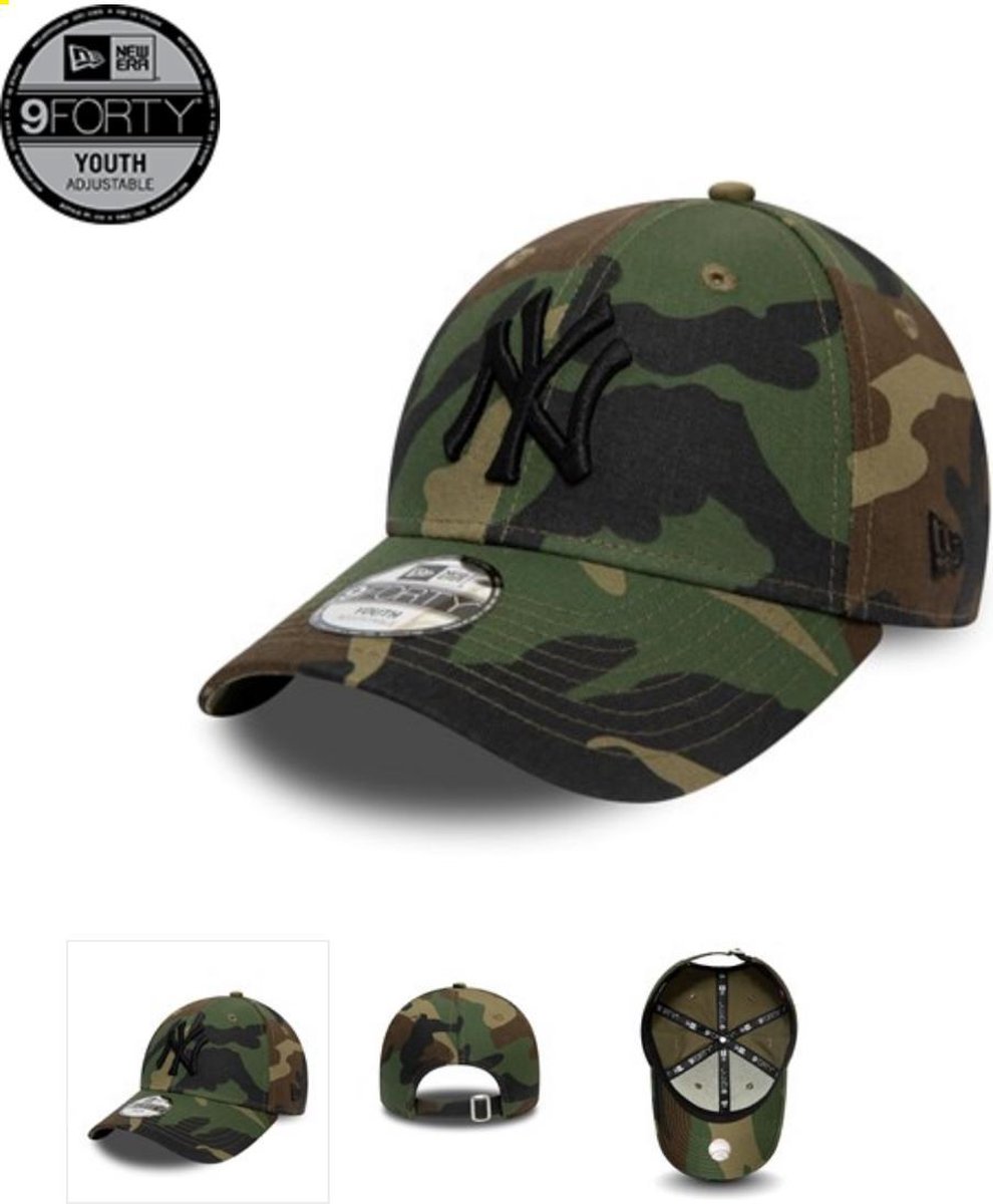 New York Yankees Cap Kind - Camo - 6 tot 12 jaar - Verstelbaar