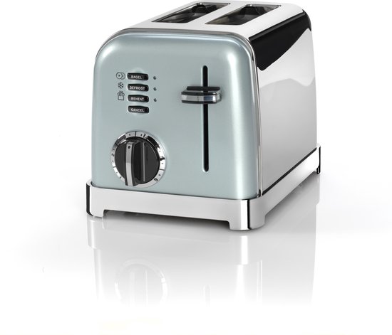 Cuisinart - 2 Slice Toaster Broodrooster - 2 sleuven - Ontdooifunctie - Bagelfunctie - 6 standen - Groen