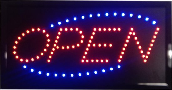 Panneau ouvert à LED - Panneau lumineux | bol.com
