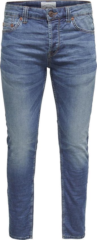Rusty Neal Lichtblauwe used jeansbroek, klassieke Amerikaanse herenjeans, broek, lichtblauw, streetwear, stretch, denimbroek, L30, L32, L34, Lichtblauw gebruikt, 36W / 34L