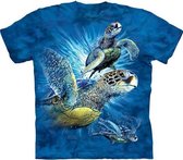 KIDS T-shirt Find 9 Sea Turtles L