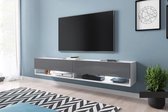 Maison’s Tv meubel – Tv Kast meubel – Tv meubel – Tv Meubels – Tv meubels Wit – Grijs – No LED – Wander – 180x30x32,5