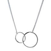 Ketting-Odi-Zilver-Minimalistisch- Cirkel 45 cm-Charme Bijoux