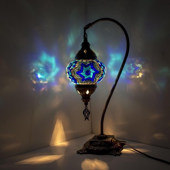 Mozaïek Lamp - Oosterse Lamp - Turkse Lamp - Tafellamp - Marokkaanse Lamp -  Boogmodel... | bol.com