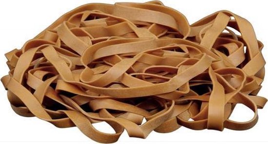 Post Elastieken - Postelastieken - Dikke elastiekjes - bruin - elastiekjes om post mee te bundelen - ca 100 stuks - PostNL