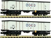 Fleischmann 841014 2-delig Set: open goederenwagens ecco rail