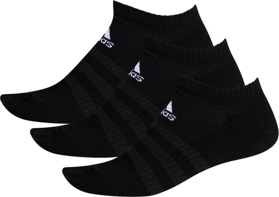 adidas adidas Cushioned Low-Cut Sokken (regular) - Maat 40-42 - Unisex - zwart/wit