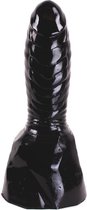 Anaal Dildo met extra zware voet 19 x 7 cm no. 62 - zwart