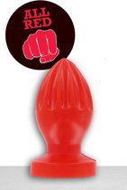 All Red Buttplug 12 x 5 cm - rood