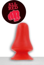 All Red Buttplug 12 x 7 cm - rood