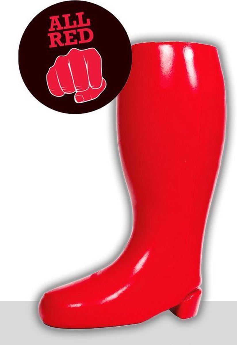 Goedkoopste All Red Laars Dildo - rood