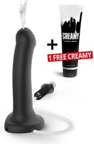 Strap-on-me Dildo met spuit mogelijkheid - zwart