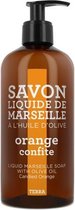 Marseille Zeep Vloeibaar | Handzeep op basis van olijfolie "Orange Confite" - zoete sinaasappel