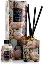 Ashleigh & Burwood Exclusieve geurstokjes | reed diffuser Wild Things "Pinemingos" - exotisch fruit kokos vanille lychee