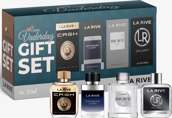 La Rive - Geschenkset Vaderdag -  4 x parfums á 30 ml. - La Rive