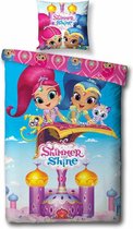 Shimmer And Shine Flying Carpet - Dekbedovertrek - Eenpersoons - 140 x 200 cm - Multi