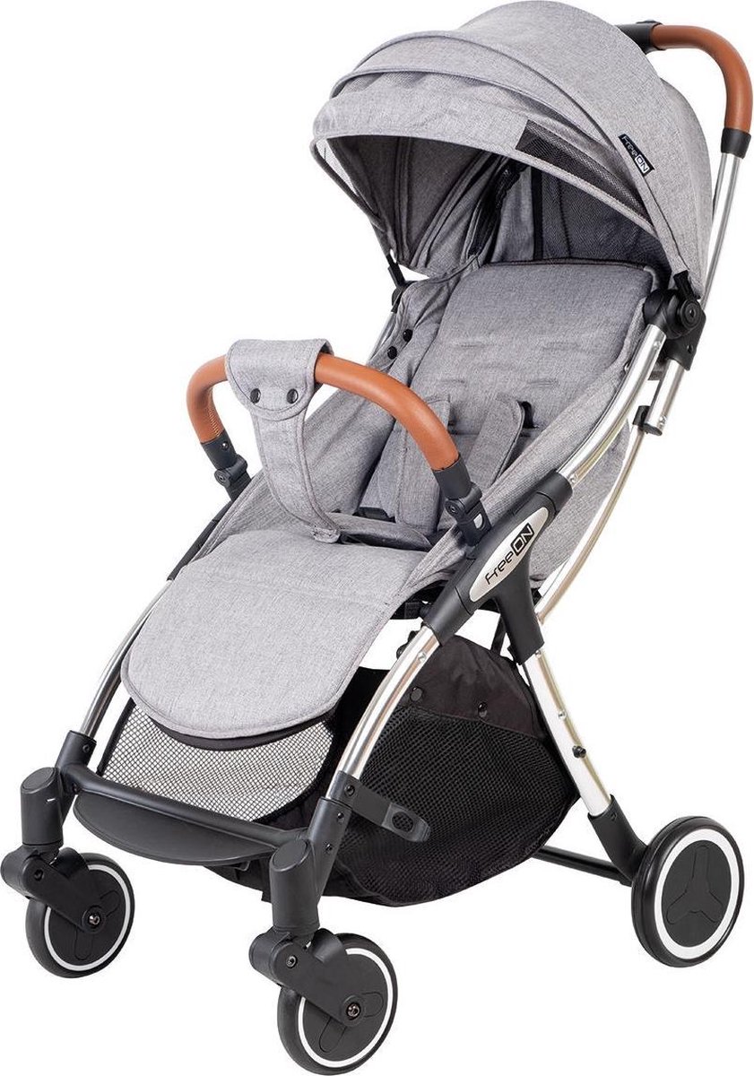 FreeOn wandelwagen Nano Grijs - autofolding wandelwagen geschikt van 0-22kg FreeOn wandelwagen Nano Grijs - autofolding wandelwagen geschikt van 0-22kg