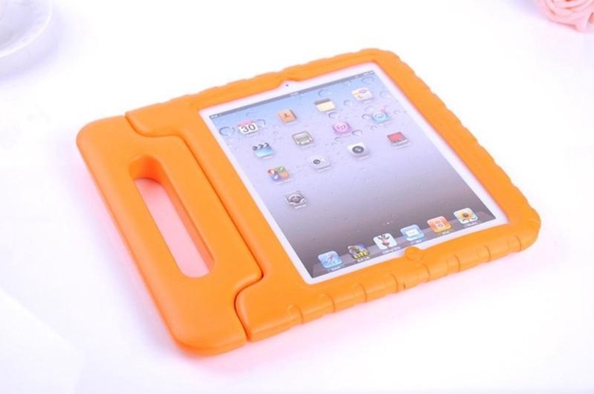 Anti-Shock Kids Cover Kidsproof Case geschikt voor Apple iPad 2 - iPad 3 - iPad 4 - Oranje