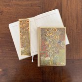 Hardcover Notitieboek Kunst 'Boerderijtuin met Zonnebloemen' Gustav Klimt