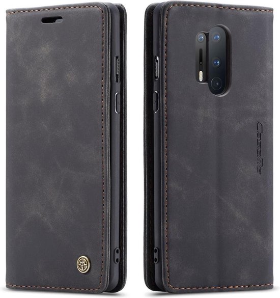 CaseMe Book Case - Geschikt voor OnePlus 8 Pro Hoesje - Zwart