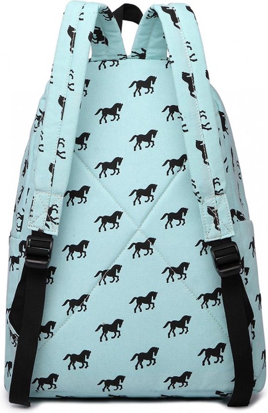 4 stks/set Paard School Rugzak voor Meisjes 1012 Grote Schooltas Set voor 4e Grade Kids Tiener Jongens Schooltas met Lunch Tassen Potlood Case Water Fles Mouw Elementaire Preschool Boekentas